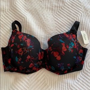 Soma Vanishing Back Balconet 36G black and floral